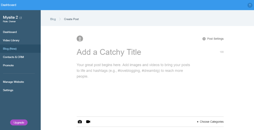 Wix Blog Editor